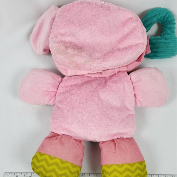 Playskool Fold ‘n Go Elephant Stuffed Animal Tummy Time Pink Baby Child Plush - Picture 11 of 13